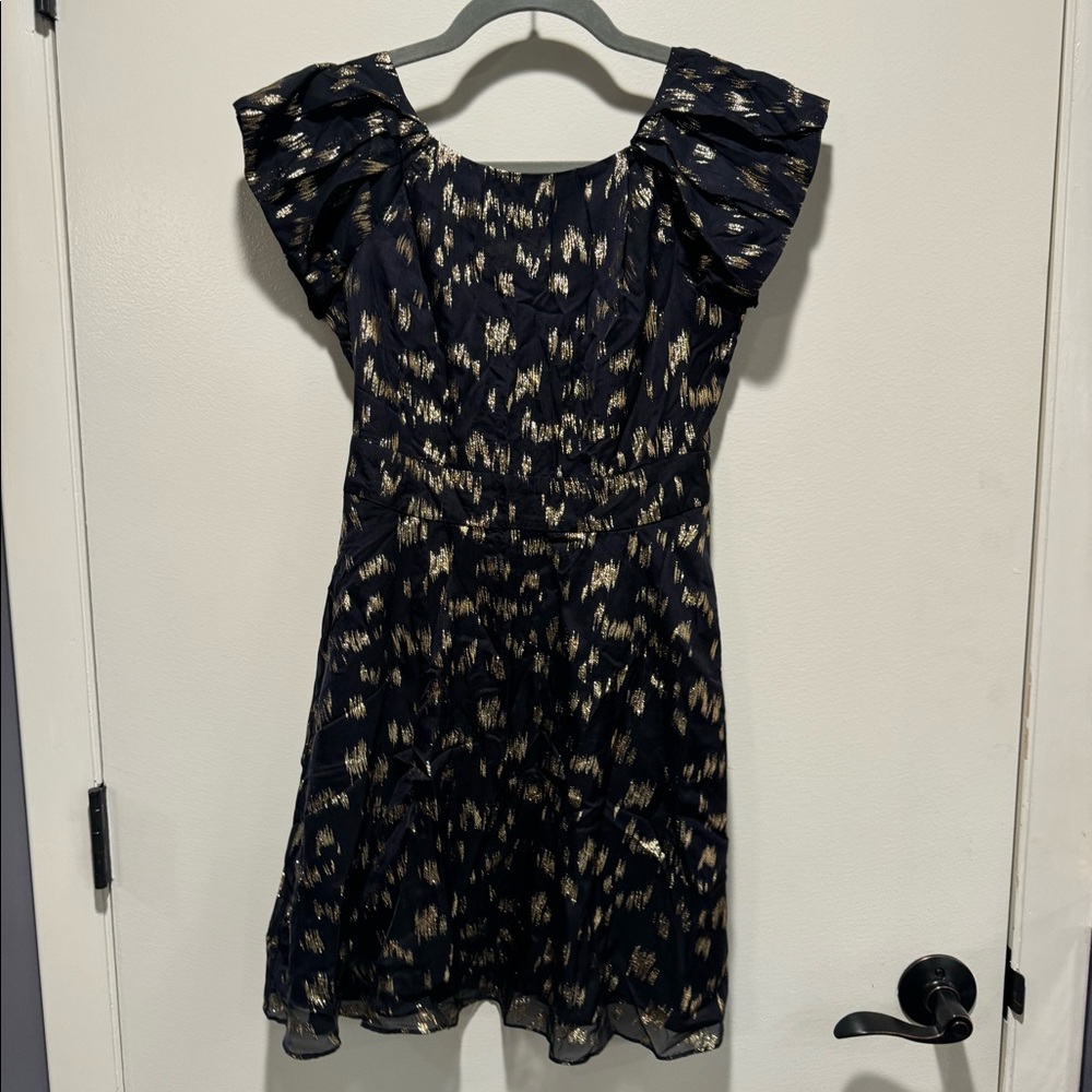 Bcbg generation black and gold party dress